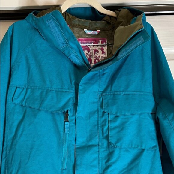 Burton Men's Size Medium Teal Dryride Snowboard Jacket - Picture 3 of 15